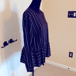 LOFT Blouse-Peplum - NWOT - M